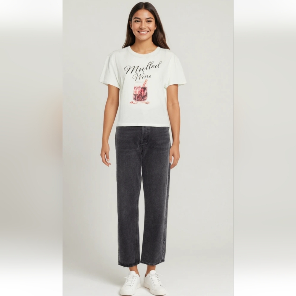 Wildfox Mulled Wine Graphic Baby Tee  Y2K Festival Going Out Size XS